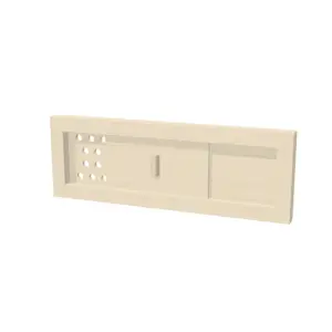 TESLI RECTANGULAR Sauna Vent Cover - 3D product view on white