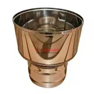 4.5 inch (115 mm) to 6 inch (155 mm) chimney pipe adapter